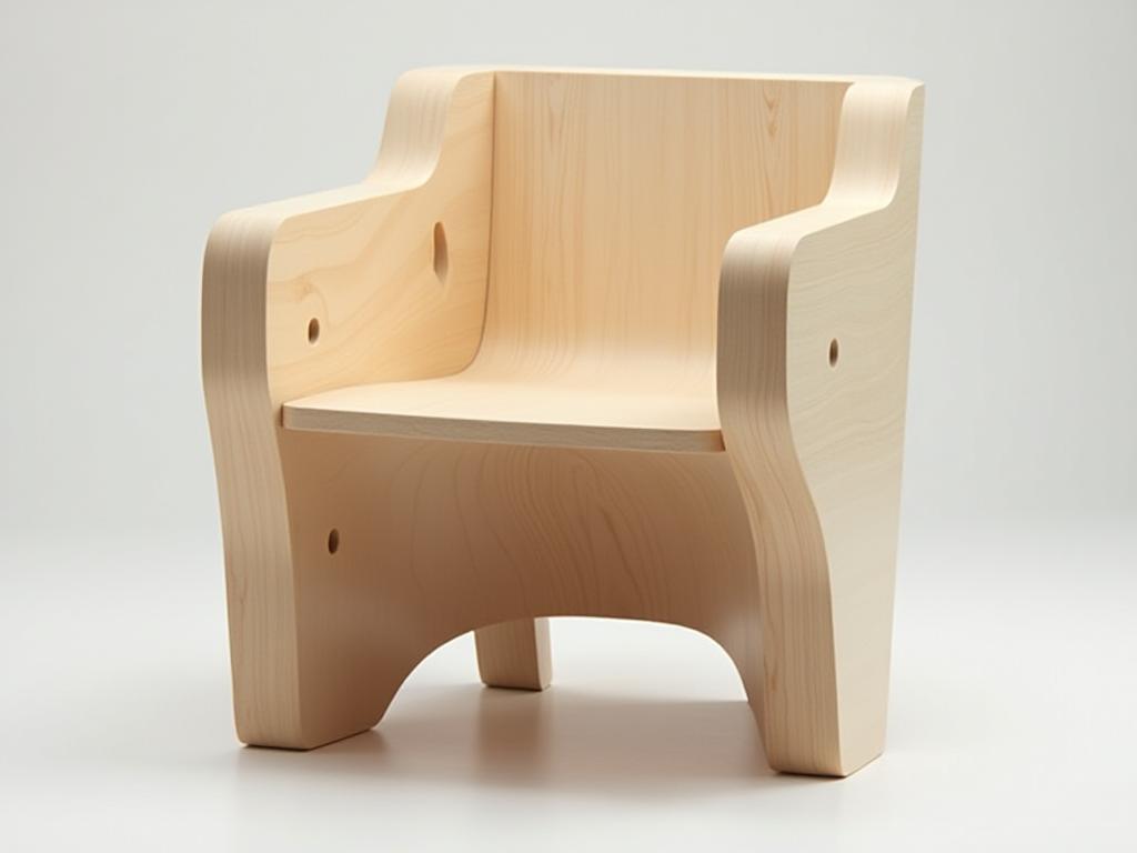 Custom designed wooden chair