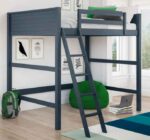 Your Zone Kids Wooden full size Loft Bed with Ladder